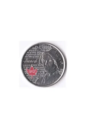 Canada 25 Cents 2013 war of 1812 Secord in red Pr Rabat