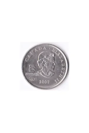 Canada 25 Cents 2007 Vancouver Paralympic games 2010 Wheelchair curling Pr Oryginalny
