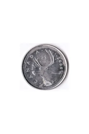 Canada 25 Cents 2004Pr Zwrot pieniędzy