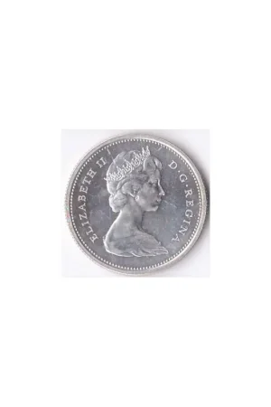 Autentyczny Canada 25 Cents 1965 Pr