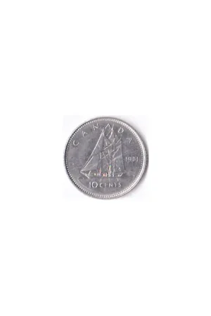 Popularny Canada 10 Cents 1981 Zf