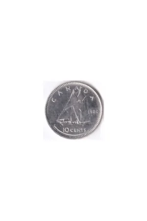 Canada 10 Cents 1980 Zf Bezpieczna płatność