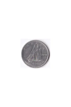 Autentyczny Canada 10 cents 1978 Zf