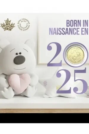 Najlepsza cena Canada 2025 Bu set met 5 munten 'Baby gift set' Met een speciale dollar