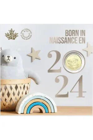 Canada 2024 '' Bu set met 5 munten 'Baby gift set' Met een speciale dollar. Niska cena