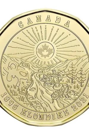 Wysoka jakość Canada 2021 1 Dollar 'Klondike' Unc