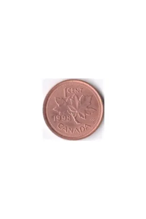 Oryginalny Canada 1 Cent 1998 Zf+