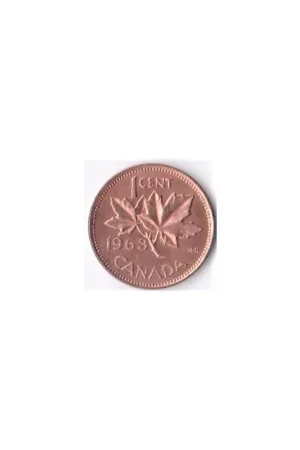 Oferta Canada 1 cent 1963 Zf