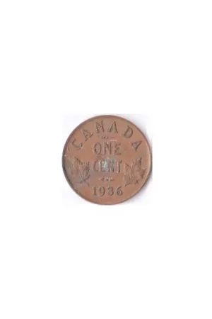 Canada 1 Cent 1936 Fr Szybka dostawa