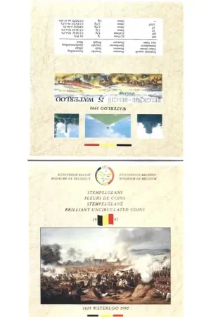 België 1990 jaarset Franc 'Waterloo' in blister Kup teraz