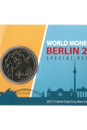 Australie 2017 1 Dollar 'World Money Fair Berlin' in coincard Darmowa dostawa