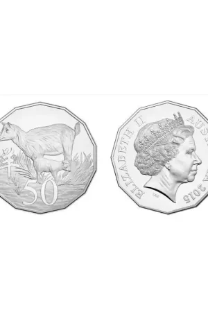 Kup teraz Australië 2015 50 Cents 'Year of the goat' Unc