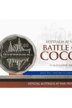 Rabat Australië 2014 50 Cent 'Battle of Cocos' in coincard