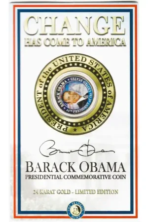 Amerika 2008 ½ Dollar 'Barack Obama' goud in Blister Kup teraz
