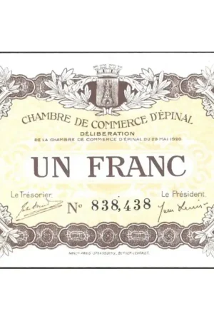 Promocja Frankrijk 1920 Chambre de Commerce D"Epinal Pr
