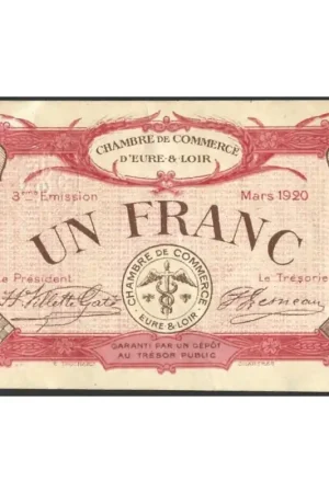 Szybka dostawa Frankrijk 1920 Chambre de Commerce D" Eure & LoirePr