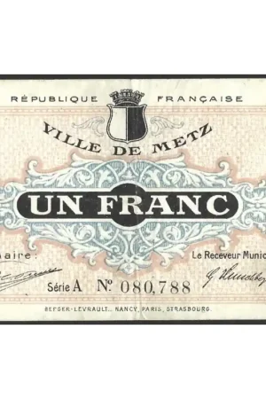 Frankrijk 1918 Chambre de Commerce de Metz Pr Popularny