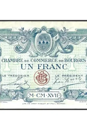 Frankrijk 1917 Chambre de Commerce de Bourges Unc Oferta limitowana