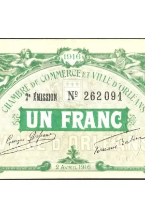 Promocja Frankrijk 1916 Chambre de Commerce D" OrleansUnc