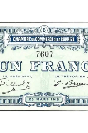 Frankrijk 1915 Chambre de Commerce de la CorrezePr Popularny
