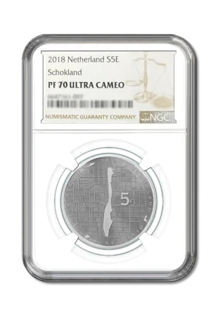 Schokland Vijfje 2018 Zilver Proof(PF70 Ultra Cameo) - Koninklijke Nederlandse Munt Premium