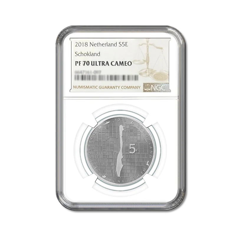 Schokland Vijfje 2018 Zilver Proof(PF70 Ultra Cameo) - Koninklijke Nederlandse Munt Premium