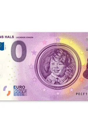 0 Euro Biljet Frans Hals - Lachende Jongen Autentyczny