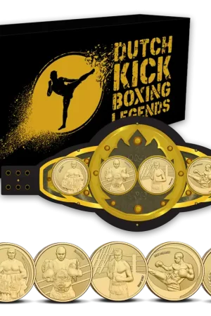 Rabat Speciale Set Nederlandse Kickboks Legendes Vergulde Penningen