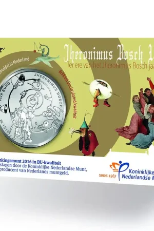 Zwrot pieniędzy 5 Euro 2016 Jeroen Bosch BU Coincard