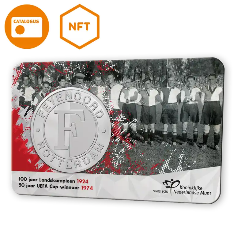 Rabat Feyenoord penning in coincard + NFT