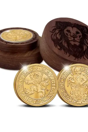 Nowość Officiele Herslag Leeuwendaalder 2024 Goud 2 Ounce