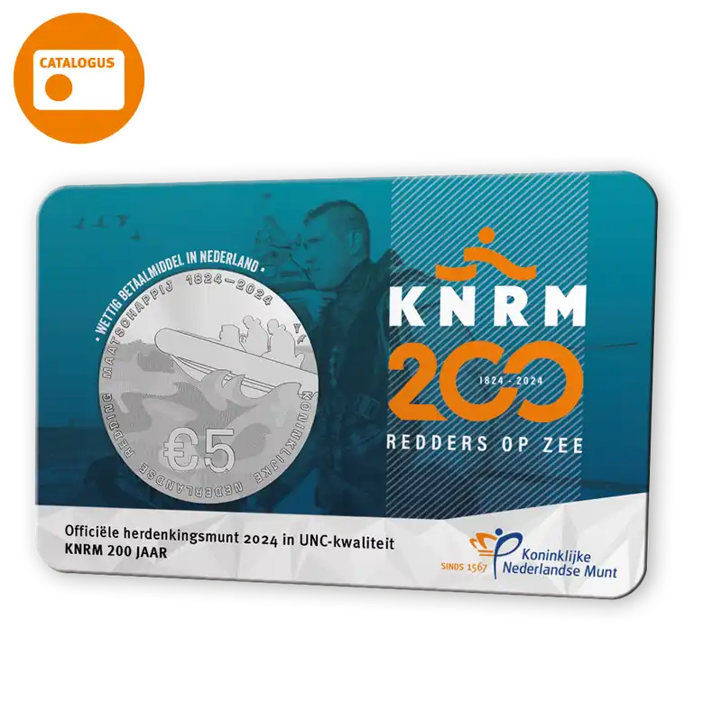 KNRM 200 jaar Vijfje 2024 UNC-kwaliteit in coincard Tani