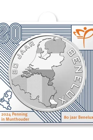 Oryginalny Munthouder 80 jaar Benelux