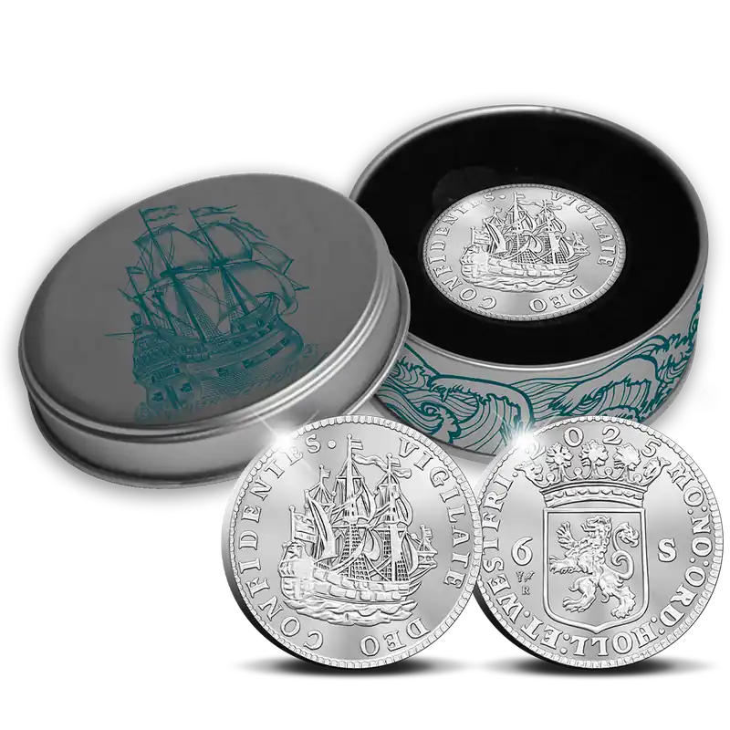 Officiële Herslag: Scheepjesschelling 2025 Zilver 1 ounce - Noniklijke Nederlandse Munt Kup teraz