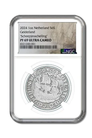 Darmowa dostawa Scheepjesschelling 2024 Zilver 1 ounce (PF69 Ultra Cameo) - Koninklijke Nederlandse Munt