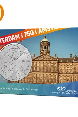Bezpieczna płatność 750 jaar Amsterdam Vijfje 2024 BU-kwaliteit in coincard - Koninklijke Nederlandse Munt
