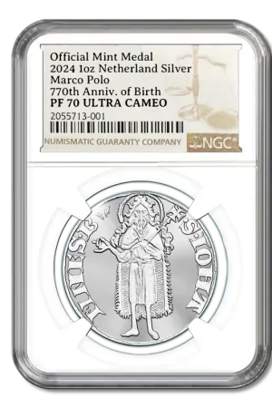 Officiële Herslag: Florin d’oro Zilver 1 ounce PF70 Wysoka jakość