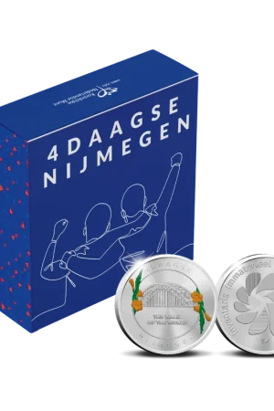 Ekspresowa dostawa 4Daagse Nijmegen Zilver 1 ounce met kleur