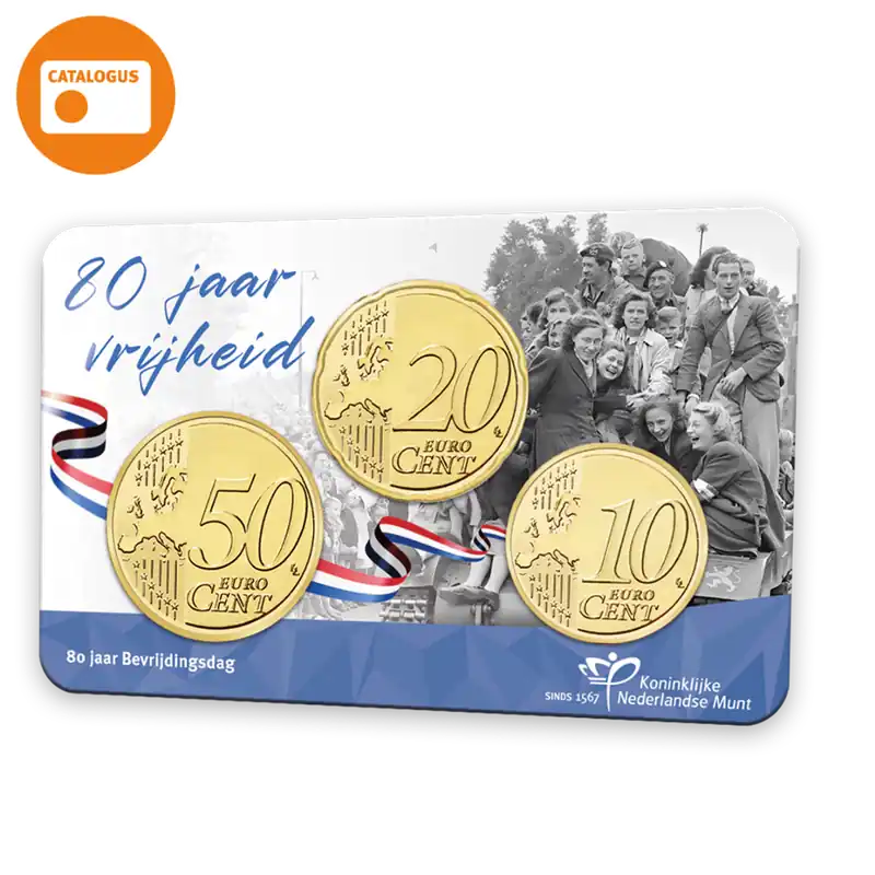 80 jaar Bevrijdingsdag in coincard Niska cena