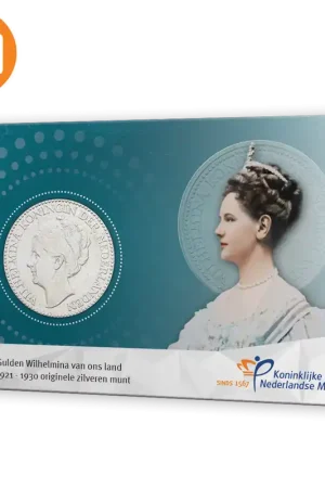 Ekspresowa dostawa Wilhelmina ½ Gulden 1921 -1930 in coincard