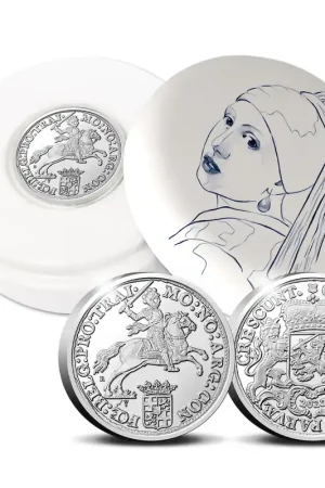 Officiele Herslag Dukaton 2023 Zilveren Rijder 2 ounce Royal Delft editie Tani