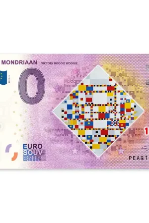 Bezpieczna płatność 0 Euro Biljet Mondriaan - Broadway Boogie Woogie - kleur