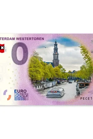Autentyczny 0 Euro Biljet Westertoren - kleur