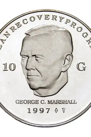 Darmowa dostawa 10 Gulden 1997 Marshall Plan Proof