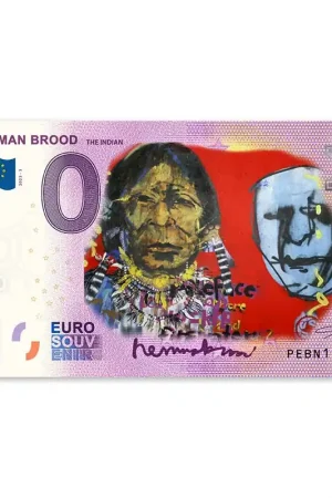 0 Euro Biljet Herman Brood - The Indian - kleur Rabat