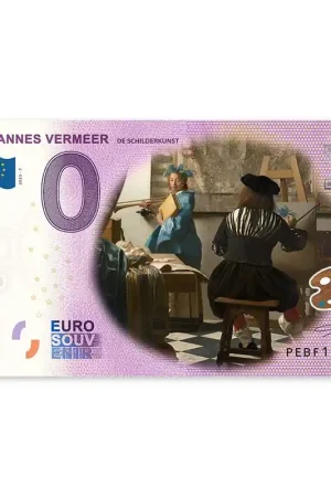 Bezpieczna płatność 0 Euro Biljet Vermeer - Schilderkunst - kleur