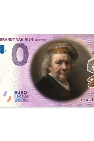 Wyprzedaż 0 Euro Biljet Rembrandt - Zelfportret - kleur