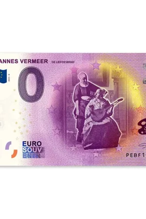 0 Euro Biljet Vermeer - Liefdesbrief Niska cena