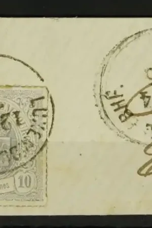 Rabat Luxemburg Michel 17 b Briefstukje