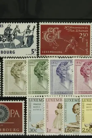 Luxemburg, Jaarset 1960 Wysoka jakość